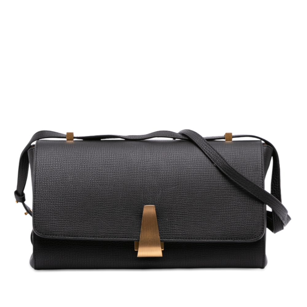 Pre-Loved Bottega Veneta Grained Calfskin BV Angle Shoulder Bag